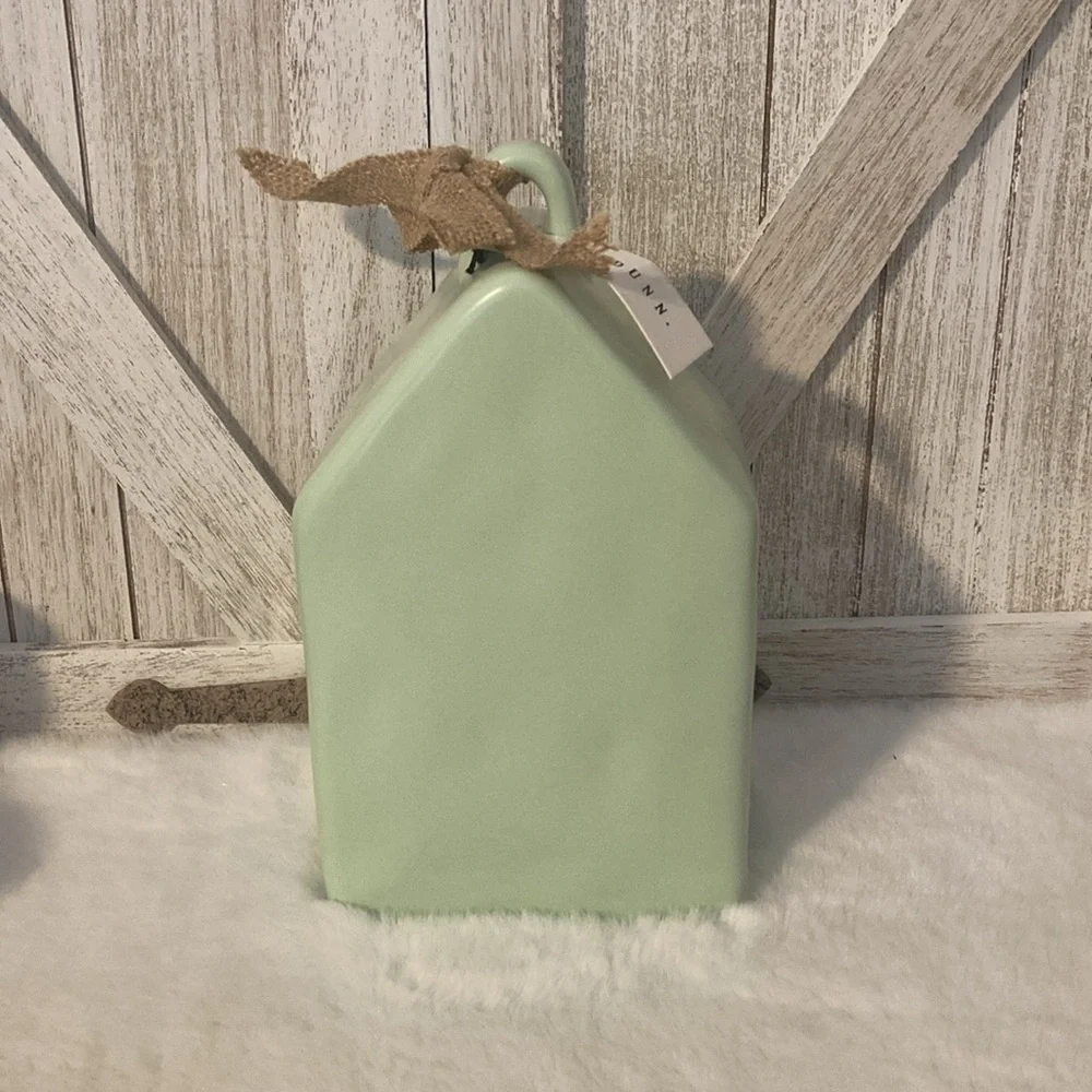 Rae Dunn Blessed Birdhouse in Mint Green